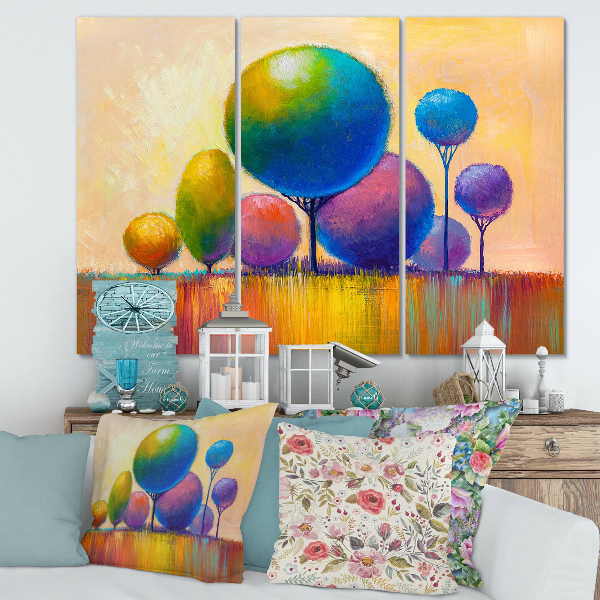 Designart - Colourful Ornamental Trees VIII
